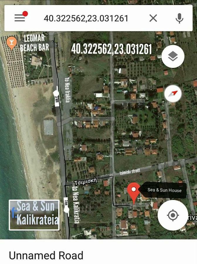 فيلا Sea & Sun House Nea Kallikrateia المظهر الخارجي الصورة